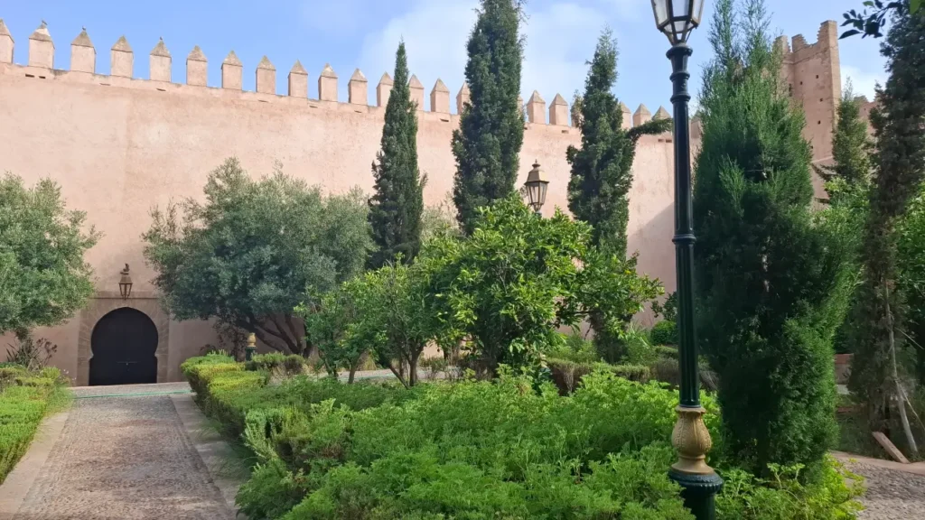 Andalusian Garden inside the Kasbah of the Oudayas in Rabat, Morocco